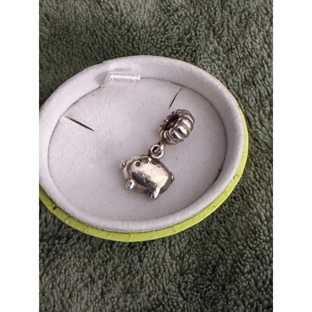 Authentic Sterling Silver Retired PIG Pandora Zodiac Year of the Pig Charm